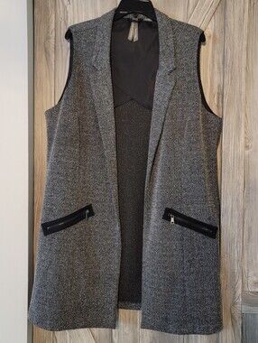 Penningtons Tweed Sleeveless Long Vest 16+
